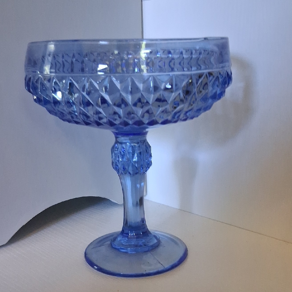 Elegant Blue Glass Goblet